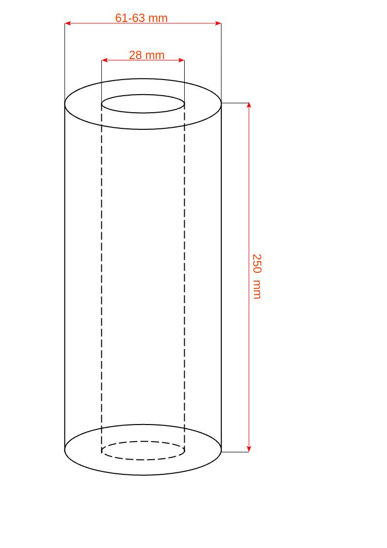 Svíčkový vinutý filtr 10" - VF-T-PPh-SX-10 µm - 250mm