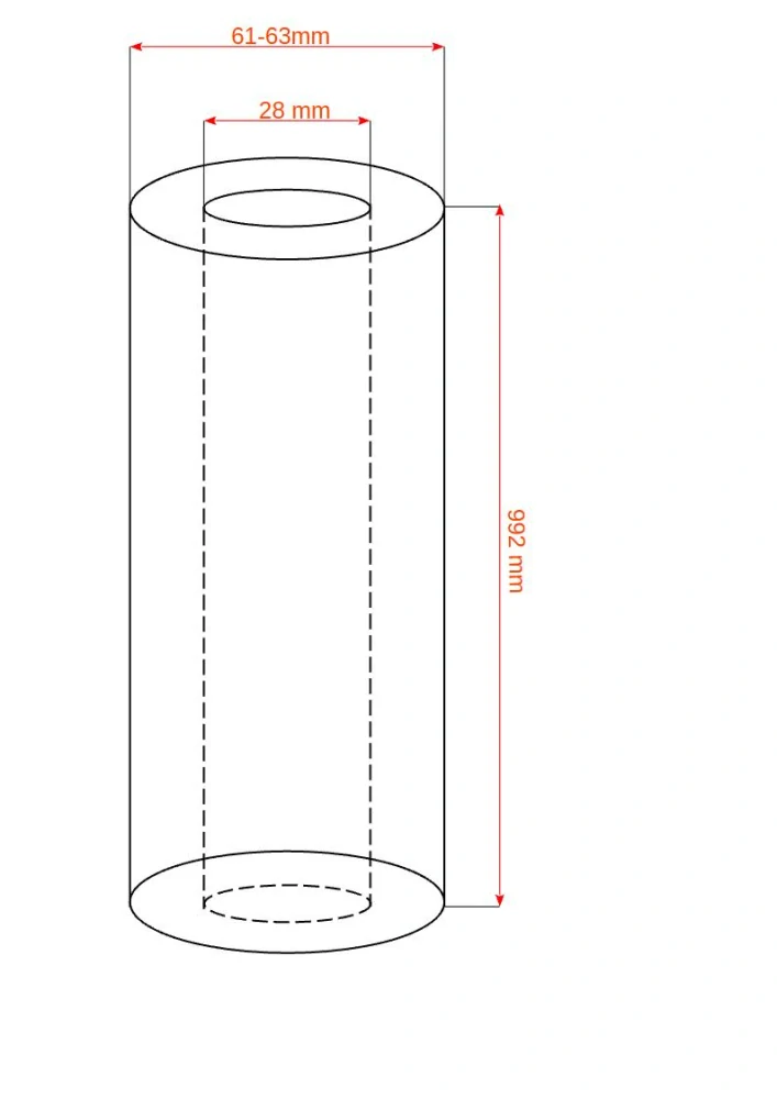 Uhlíkové filtry - PVF-DF-SX - 50µm-992mm = 39" x 2,5" palce