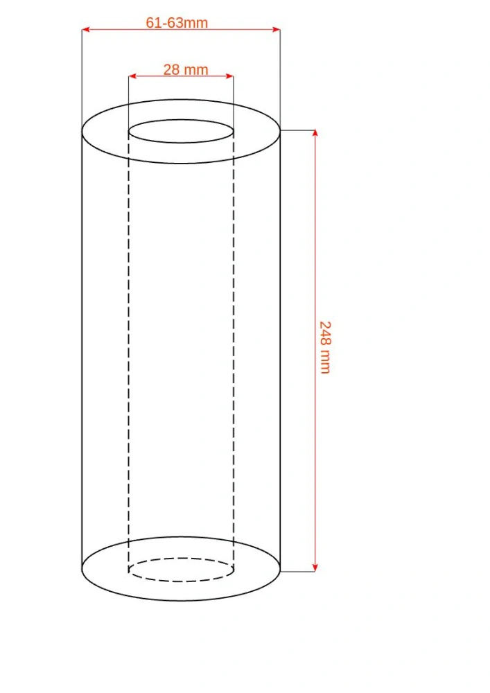 Svíčkový vinutý filtr - VF-T-PPh-SX-5 µm - 744mm = 29¼" palců