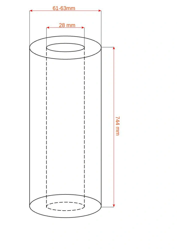 Uhlíkové filtry - PVF-DF-SX - 5µm-744mm = 29¼" x 2,5" palce