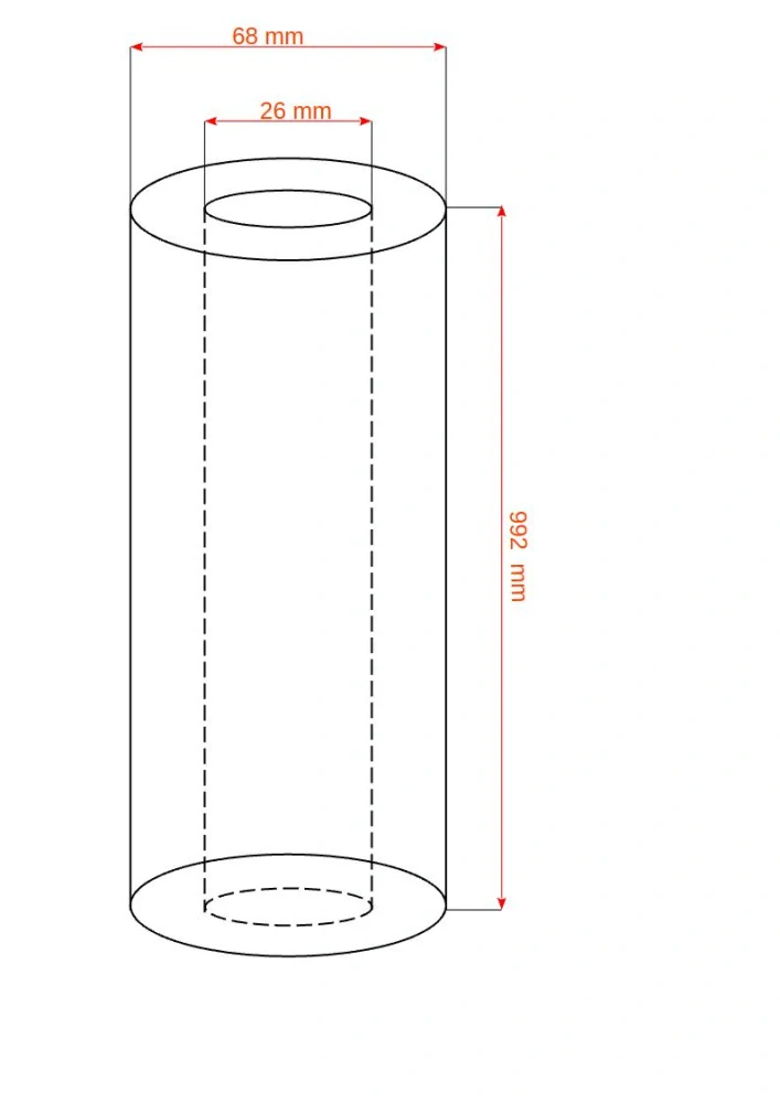 Uhlíkový filtr - PVF-AU-SX-5-µm - 992mm = 39" x 2,5" palců